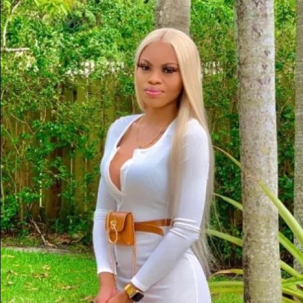 26” lace front blonde 613 T line human hair wig